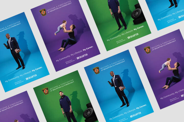 Colourful City of Brampton creative campaign artwork developed for municipal marketing and communications.