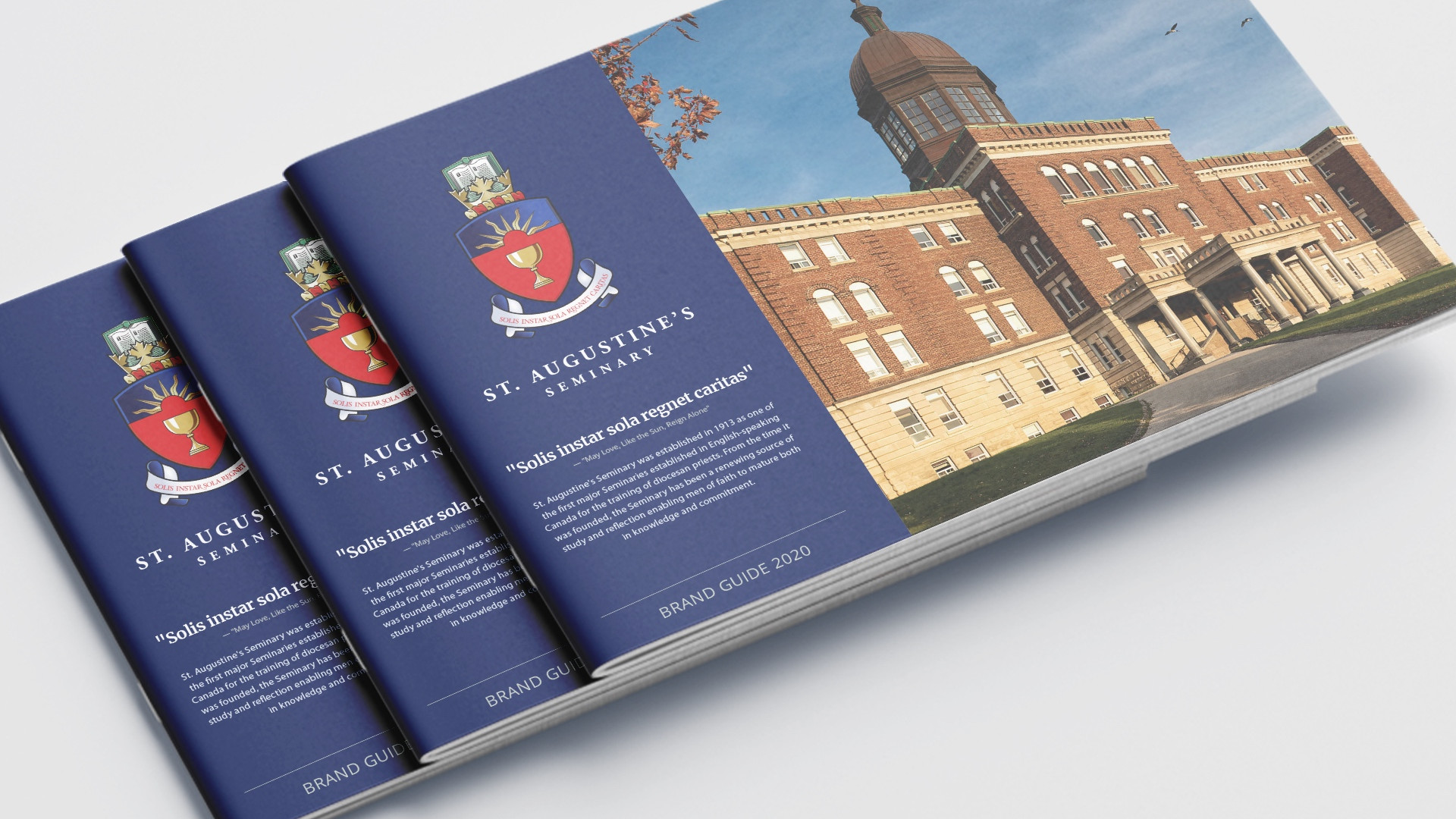 Professionally printed brochure demonstrating detailed colour reproduction and premium commercial print quality.