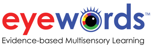 Updated EyeWords logo featuring a colourful eye symbol and refreshed educational brand identity.