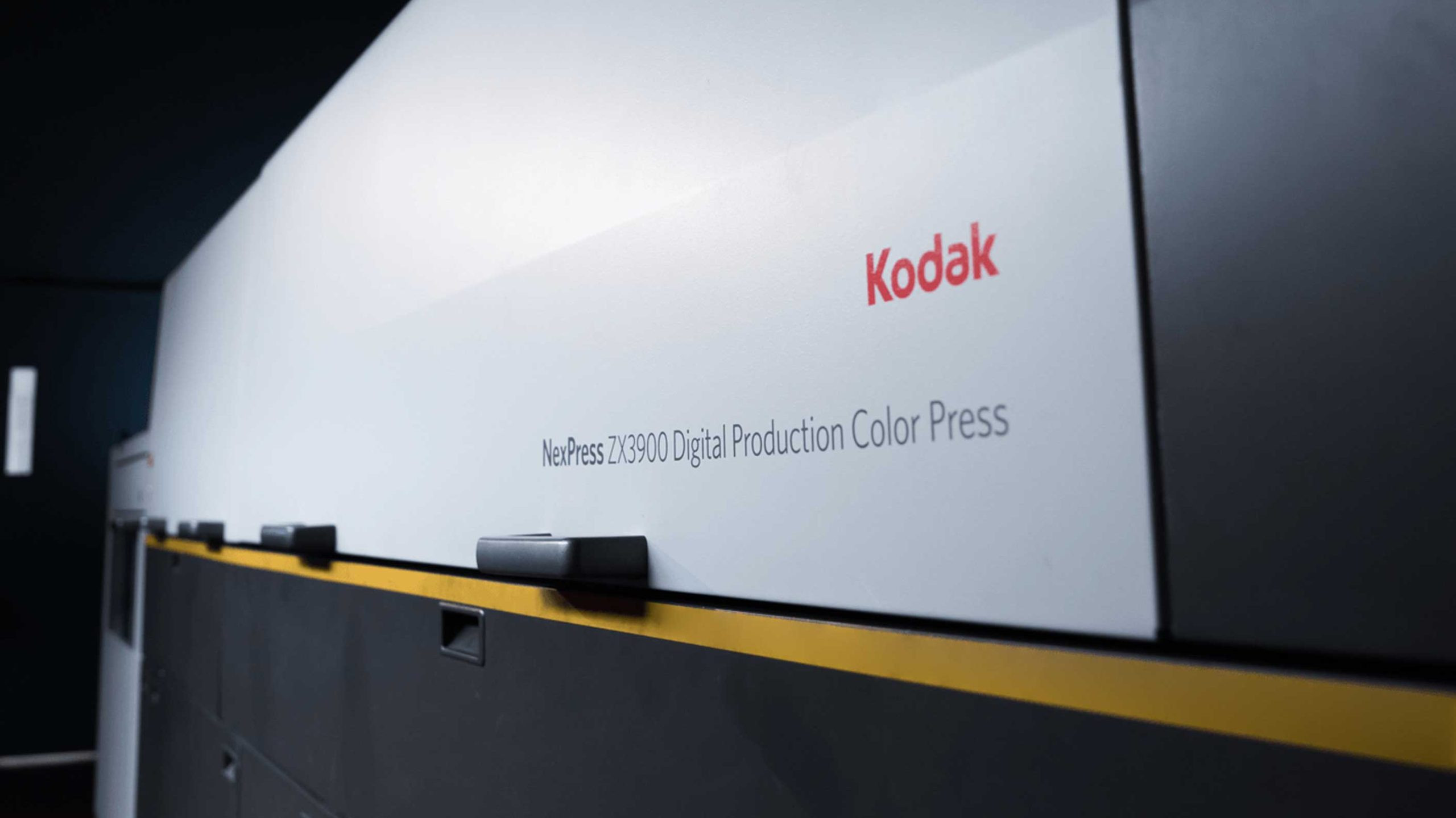 Kodak production press used for professional high-quality commercial digital printing.
