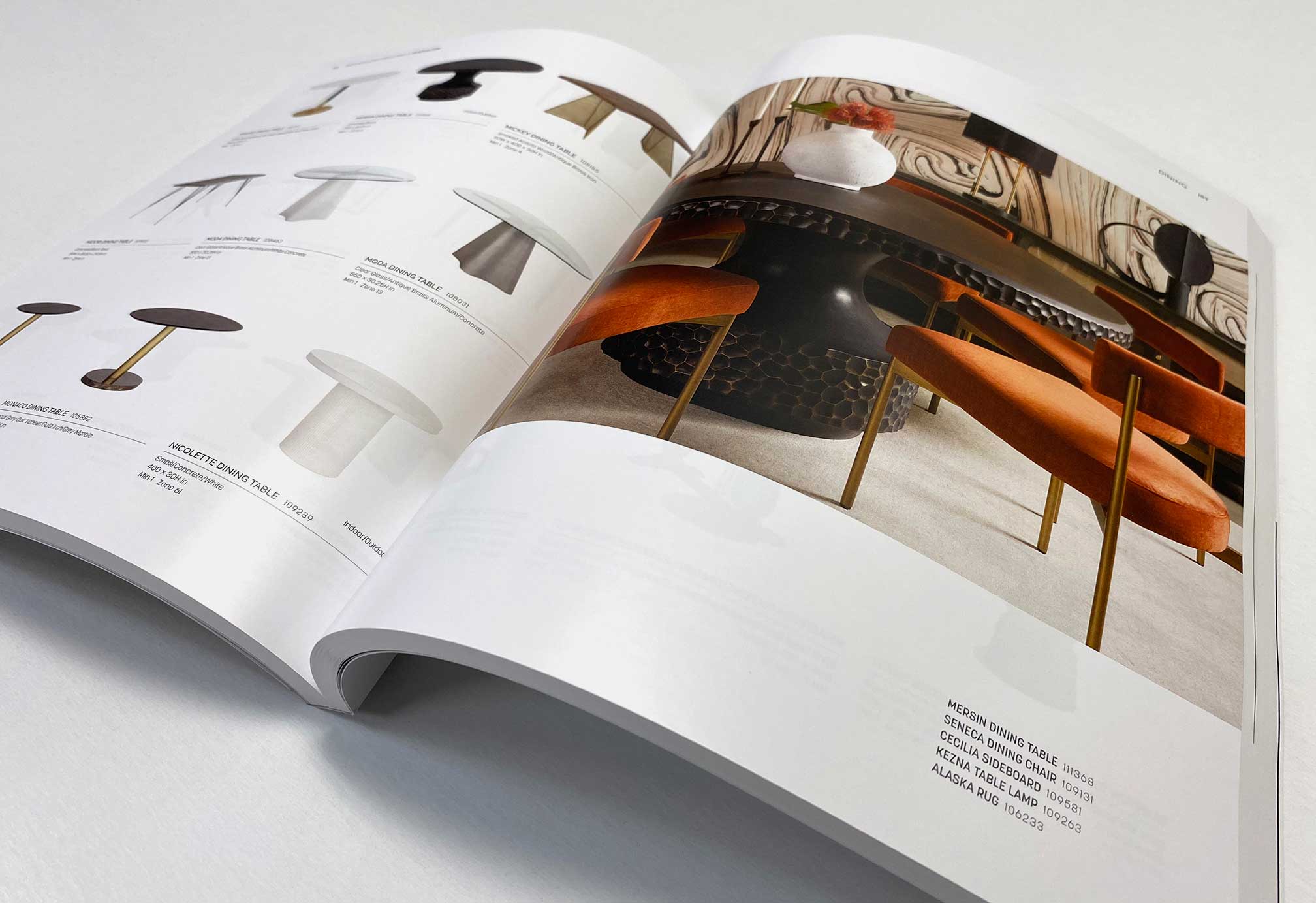 Open professionally printed booklet demonstrating high-quality commercial offset printing.