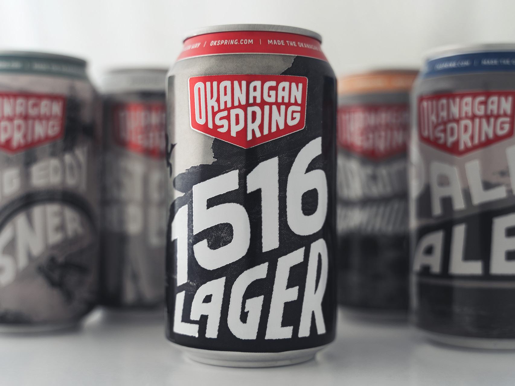 Okanagan beer can packaging