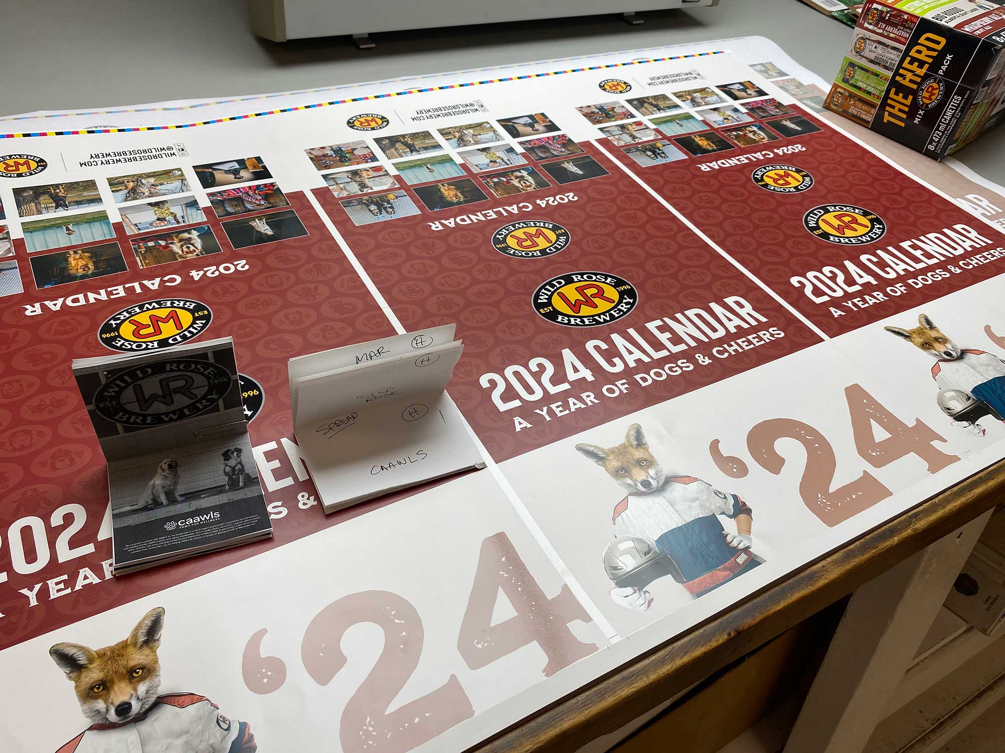 Collection of corporate print pieces produced and managed through an integrated print management program.