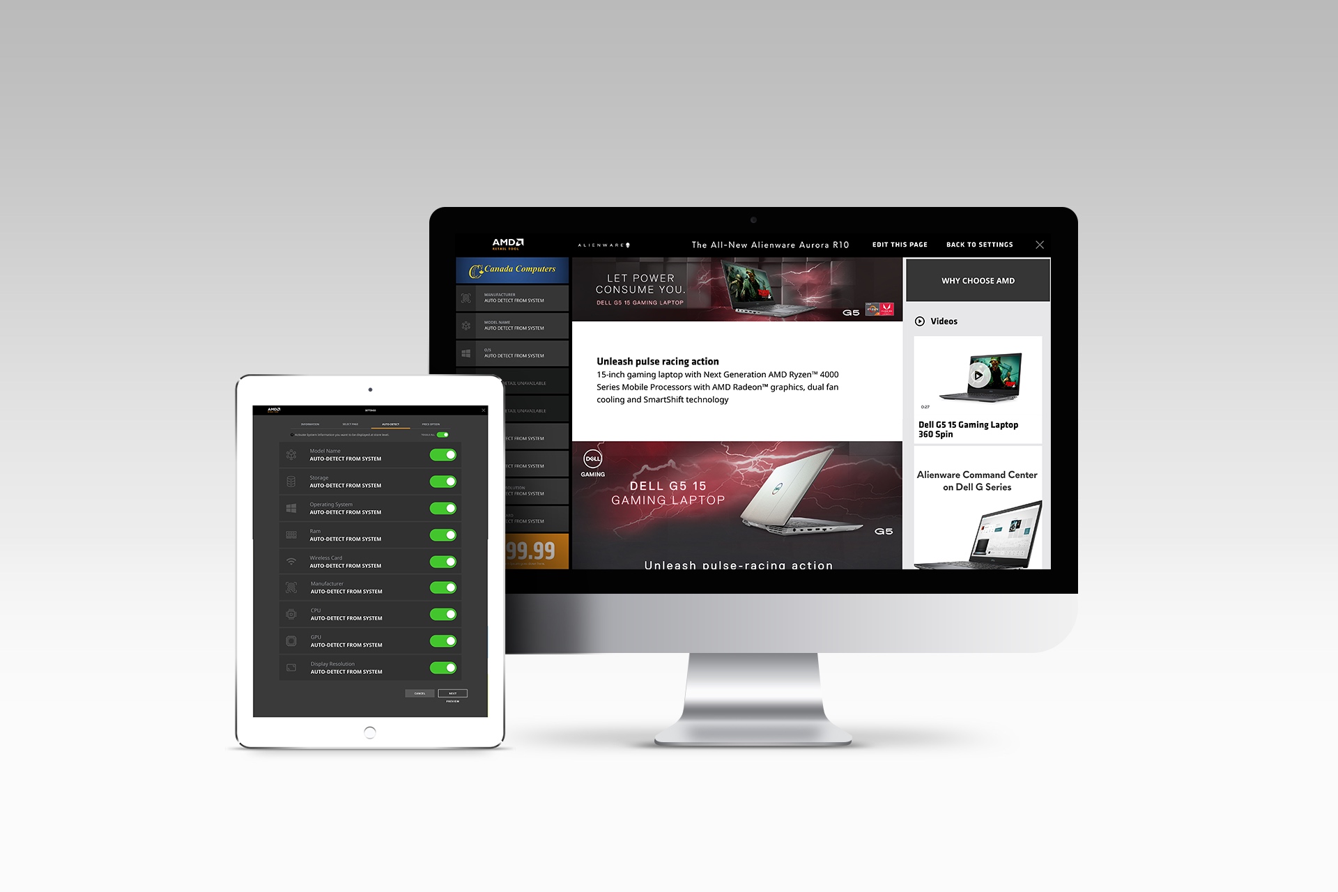 Responsive digital platform shown across desktop and mobile screens during custom application development.