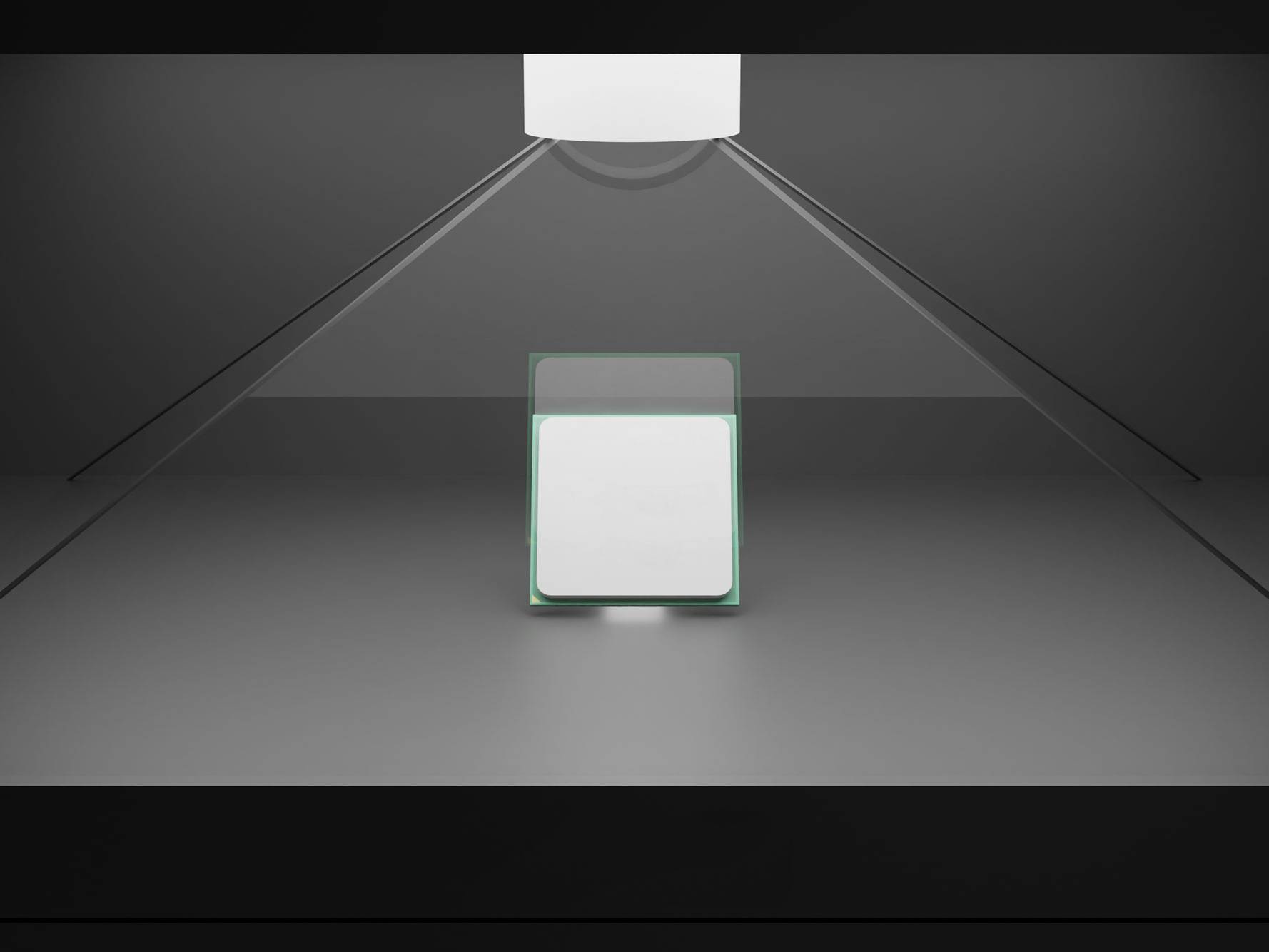 3D retail display concept shown during digital modeling and structural display development.