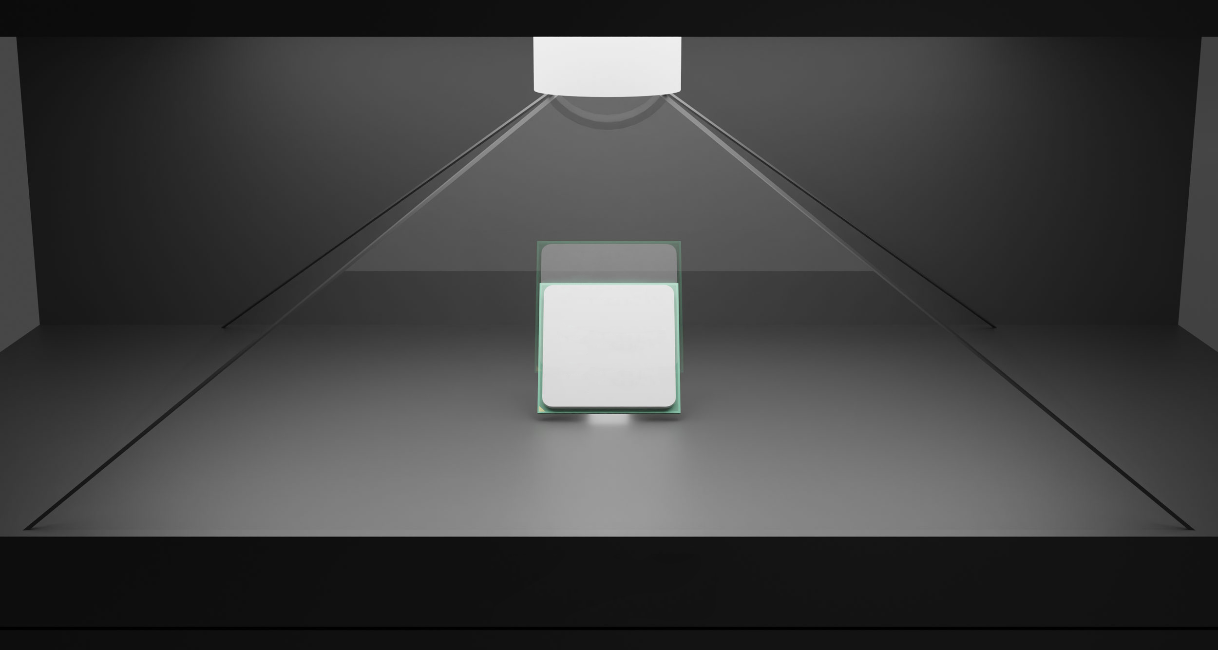 3D retail display concept shown during digital modeling and structural display development.
