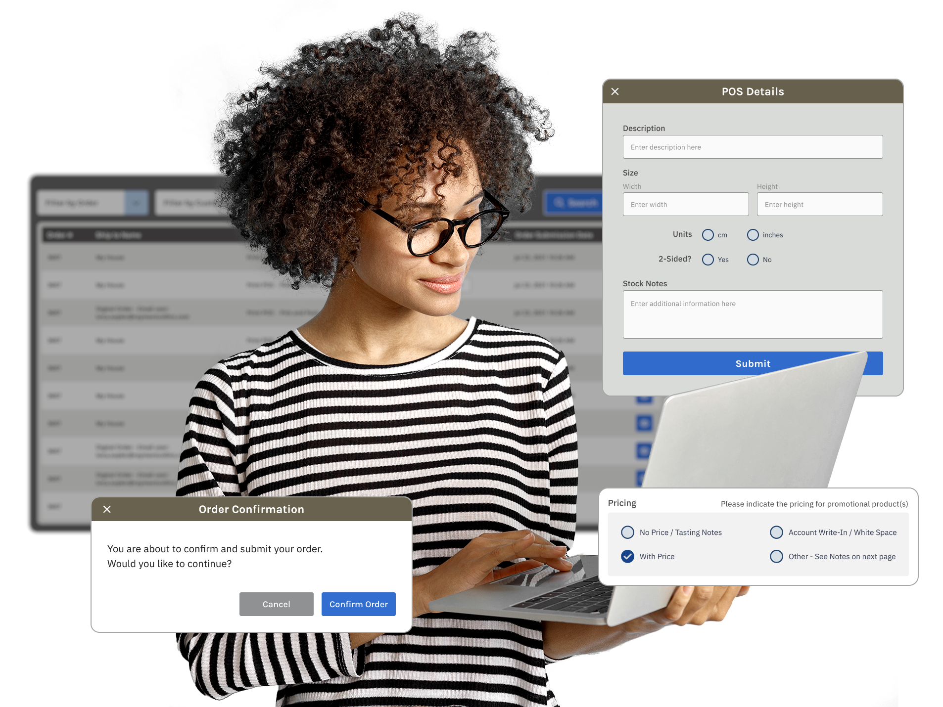 Custom Sleeman Brewhouse digital platform designed for managing orders, promotional products and branded assets.